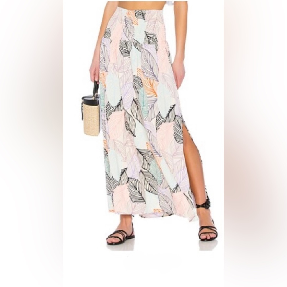 Maaji Pastel Leaf Maxi Skirt